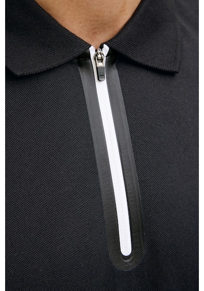 Jack & Jones Erkek Polo Yaka T Shirt 12273127 Siyah-beyaz Siyah - Beyaz