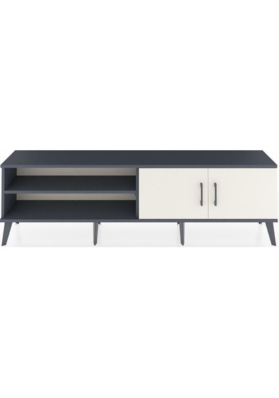 Arges Tv Ünitesi 2 Raflı 2 Kapaklı 176x30x51 Antrasit-aytaşı/antrasit Aytası/antrasıt Arges Tv Ünitesi 2 Raflı 2 Kapaklı 176x30x51 Antrasit-aytaşı/antrasit Aytası/antrasıt