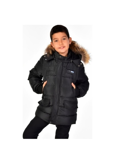 Benitto Kids Benittokids Natürel Kürklü Erkek Çocuk Şişme Mont 51246