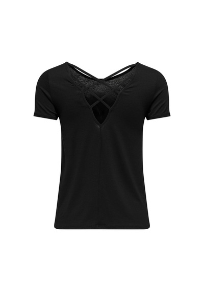 Only Onlbera Siyah Kadın T-shirt 15368588 Siyah