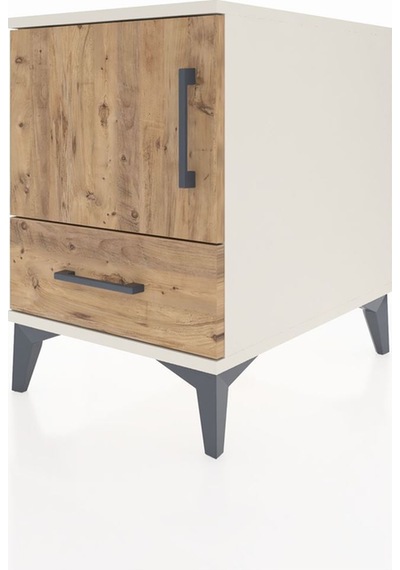 Kronos Komodin 2 Raflı Tek Çekmeceli Tek Kapaklı 44x59x64 Aytaşı-çam Aytası