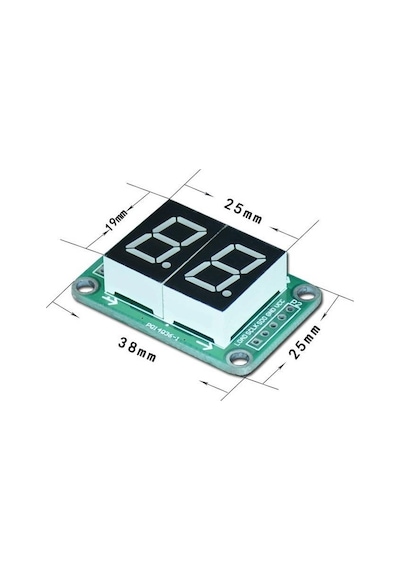 7 Segment Display Modülü 2 Haneli