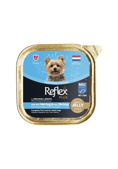 Tr Plus Chunks İn Jelly Ringa Balıklı Ve Karidesli Mini Ve Küçük Irklar Yetişkin Köpek Maması 85 Gr