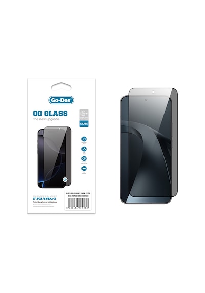 Xiaomi 17t Pro Uyumlu Go Des Og Glass Privacy Antistatik Temperli Cam Ekran Koruyucu Siyah