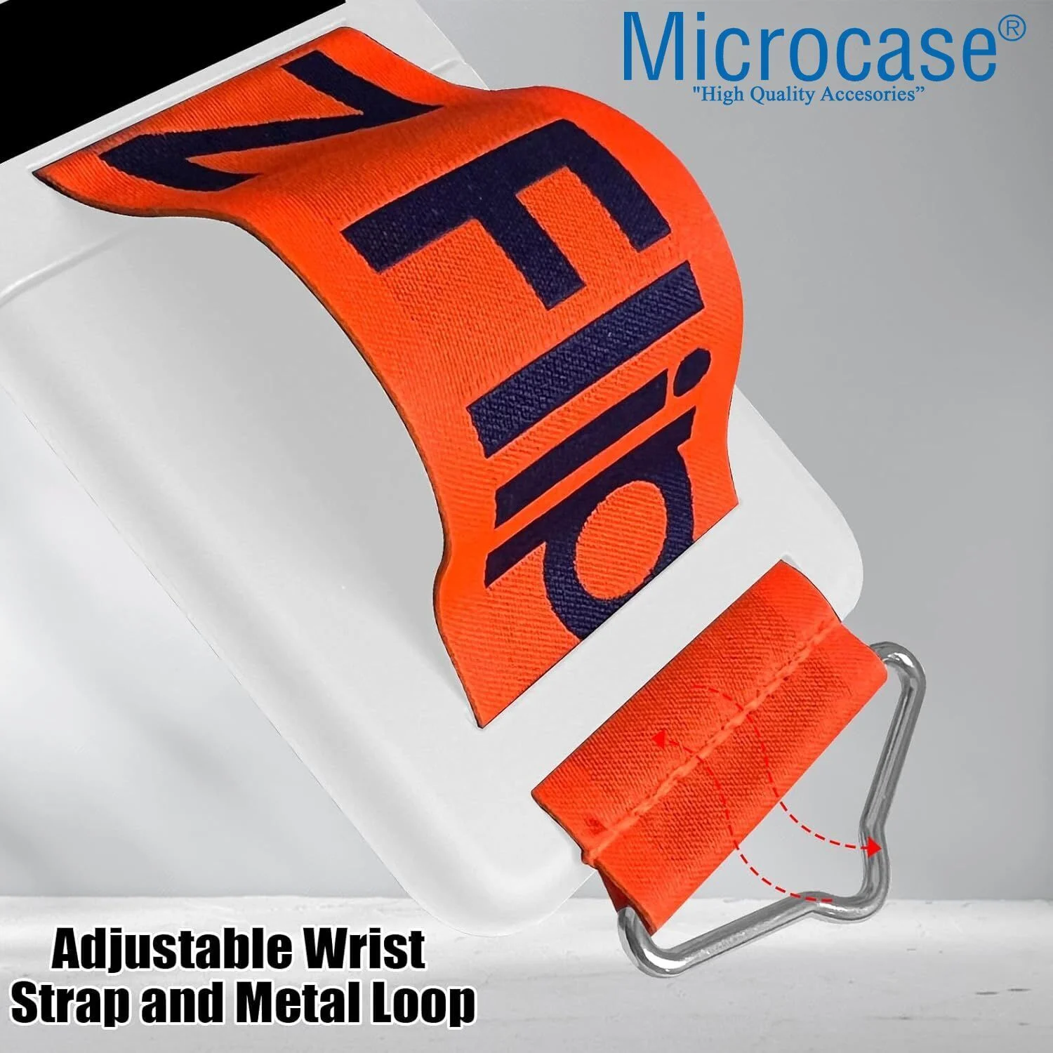 Microcase Samsung Samsung Galaxy Uyumlu Z Flip 7 Parmak Tutuculu Kayış Askılı Plastik Kılıf - Al3007 Lacivert
