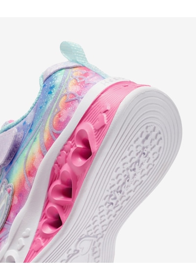 Skechers Flutter Heart Lights - Groovy Swirl Küçük Kız Çocuk Lavanta Işıklı Spor Ayakkabı 303253n Lvaq Lavanta
