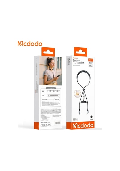 Mcdodo Ca-6580 100w Type-c To Type-c 3in1arada Masaj Kablosu