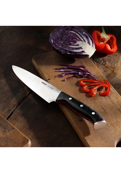 32160 Elite Şef Bıçağı 19 Cm - Perçinli Kahverengi Kompozit Sap Renkli