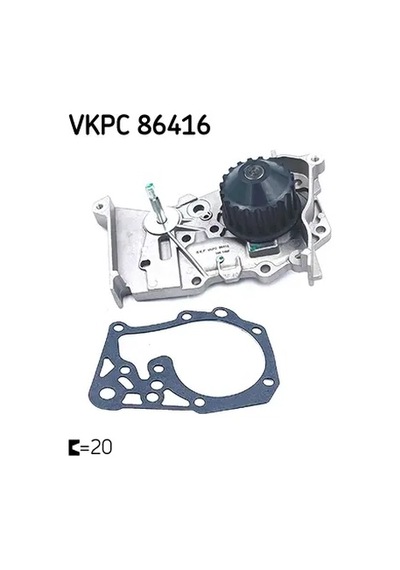 Devirdaim Su Pompası - Dacia Duster, Sandero, Logan, Dokker, Lodgy - Skf-vkpc86416
