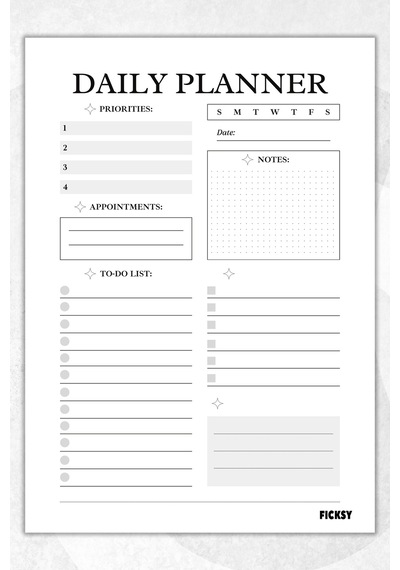 Günlük Planlayıcı - A4 Ebat Yapılacaklar - 30 Yaprak - Daily Planner - 0748 Çok Renkli