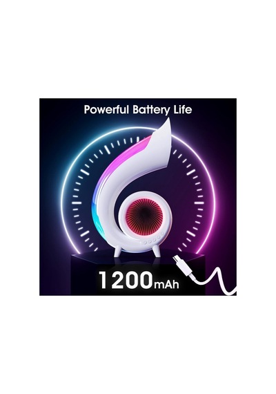Bluetooth Hoparlör Saat Özellikli Masa Lambası 6in1 Xm-g69 Beyaz - 854516619