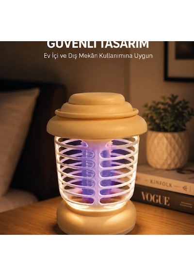 360 Koruma Izgaralı Led Sinek Kovucu Aydınlatma Lambası