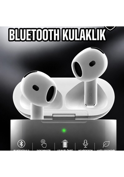 Beyaz Tws Kablosuz Bluetooth Kulaklık Anc, Çift Telefon Desteği, Su Ve Tere Dayanıklı 00
