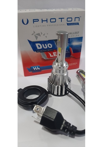 Megamarket06 Duo H4 12v Led Headlıght Du3914 2023 Slim Yeni Gri Seri