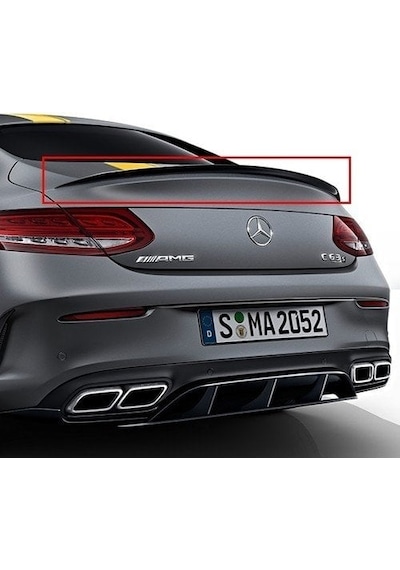 Autogp Mercedes W205 Coupe Bagaj Üstü Spoiler Siyah Boyalı 03-06-w205-2d-amg-t