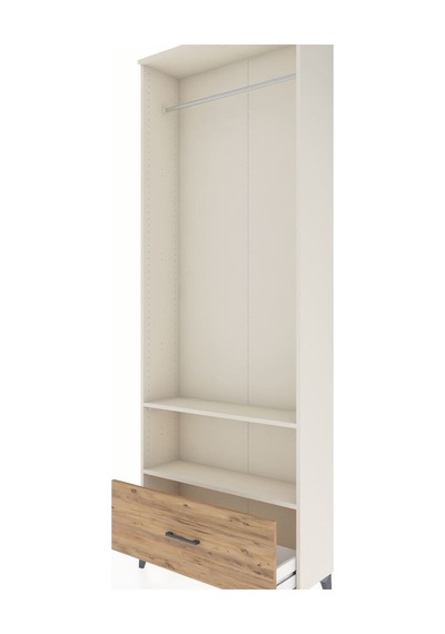 Arges Dolap Tek Raflı Tek Çekmeceli Tek Askılı 88x30x243 Aytaşı-çam Aytası