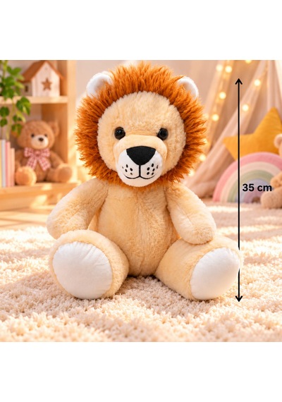 Aslan Peluş 35 Cm Açık Kahverengi