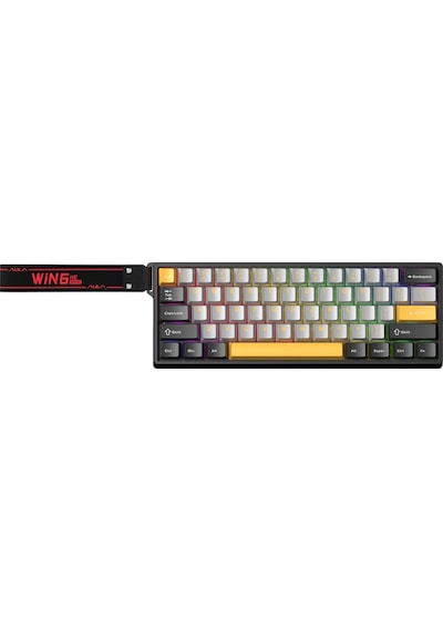 Aula Win60 He Max Manyetik Klavye Rapid Trigger Wing Chun Switch 8000hz Rgb Tkl Hot Swap Oyuncu Klavyesi Sarı