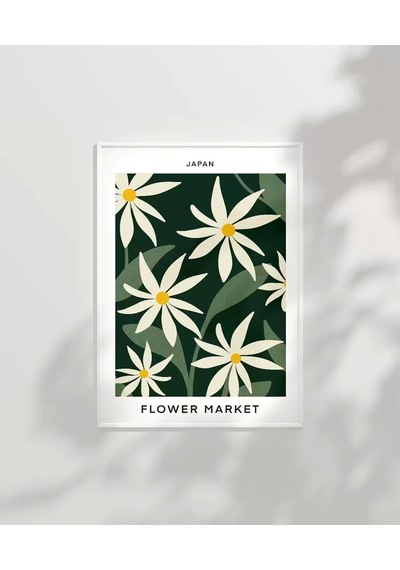 Çerçevesiz Poster Japan Flower Market