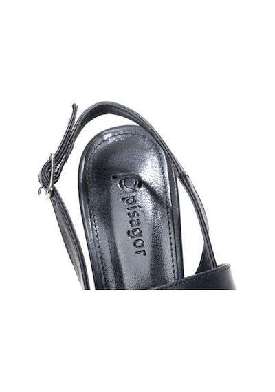 Pisagor Ps-32670 Kadın Arkası Açık Topuklu Ayakkabı siyah
