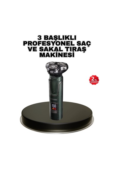 Kablosuz Profesyonel Erkek Bakım Seti 3 Başlıklı, 3d Akıllı Kesim, Taşınabilir Diğer