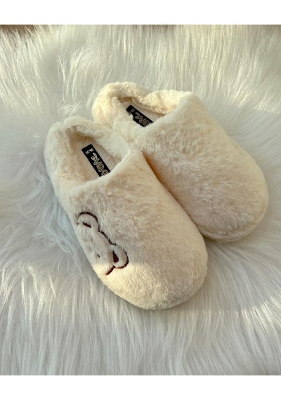 Stwenn 3 Lü Avantajlı Paket Kışlık Peluş Desenli Sessiz Ortopedik Taban Çeyiz Misafir Ev Terliği Set 3'lü Ayıcık Terlik