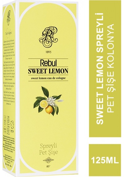 Rebul Sweet Lemon Spreyli Pet Şişe Kolonya 125 Ml