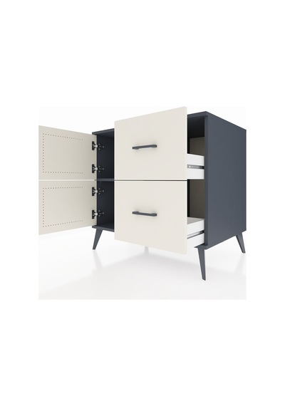 Kronos Şifonyer Tek Raflı 2 Çekmeceli 2 Kapaklı 88x59x80 Antrasit-aytaşı Aytaşı Kronos Şifonyer Tek Raflı 2 Çekmeceli 2 Kapaklı 88x59x80 Antrasit-aytaşı Aytaşı
