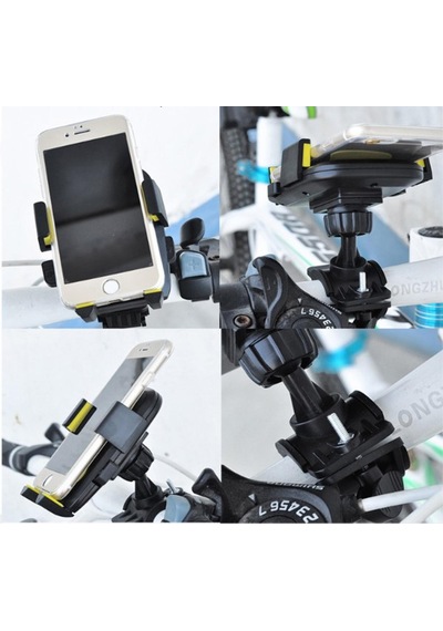 Bisiklet Motosiklet Gidon Tipi Telefon Ve Mini Tablet Tutucu Kilitli Stand