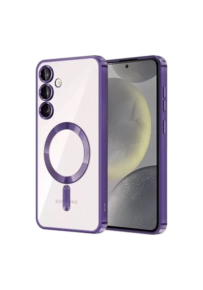 Mey İthalat Samsung Galaxy Uyumlu S24 - Kılıf Kross Magneticsafe - Kapak - Mor Diğer
