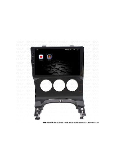 Myway Peugeot 5008 Android Multimedya Carplay Navigasyon Ekran - 8gb Ram+128 Gb Hdd - Myway