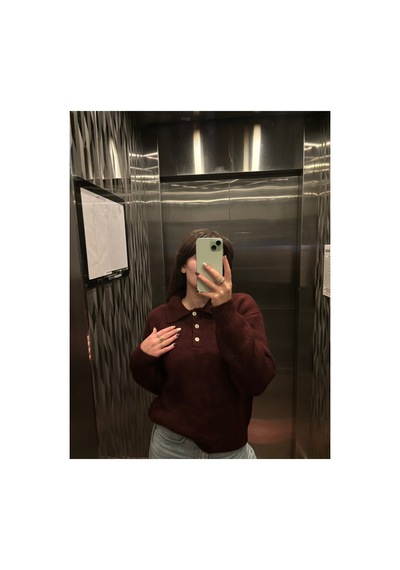 Maison Velora Kadın Bordo Basic Oversize Polo Yaka Yarım Pat Düğmeli Triko Kazak-27aj002 Bordo 923050279 Bordo Maison Velora Kadın Bordo Basic Oversize Polo Yaka Yarım Pat Düğmeli Triko Kazak-27aj002 Bordo 923050279 Bordo
