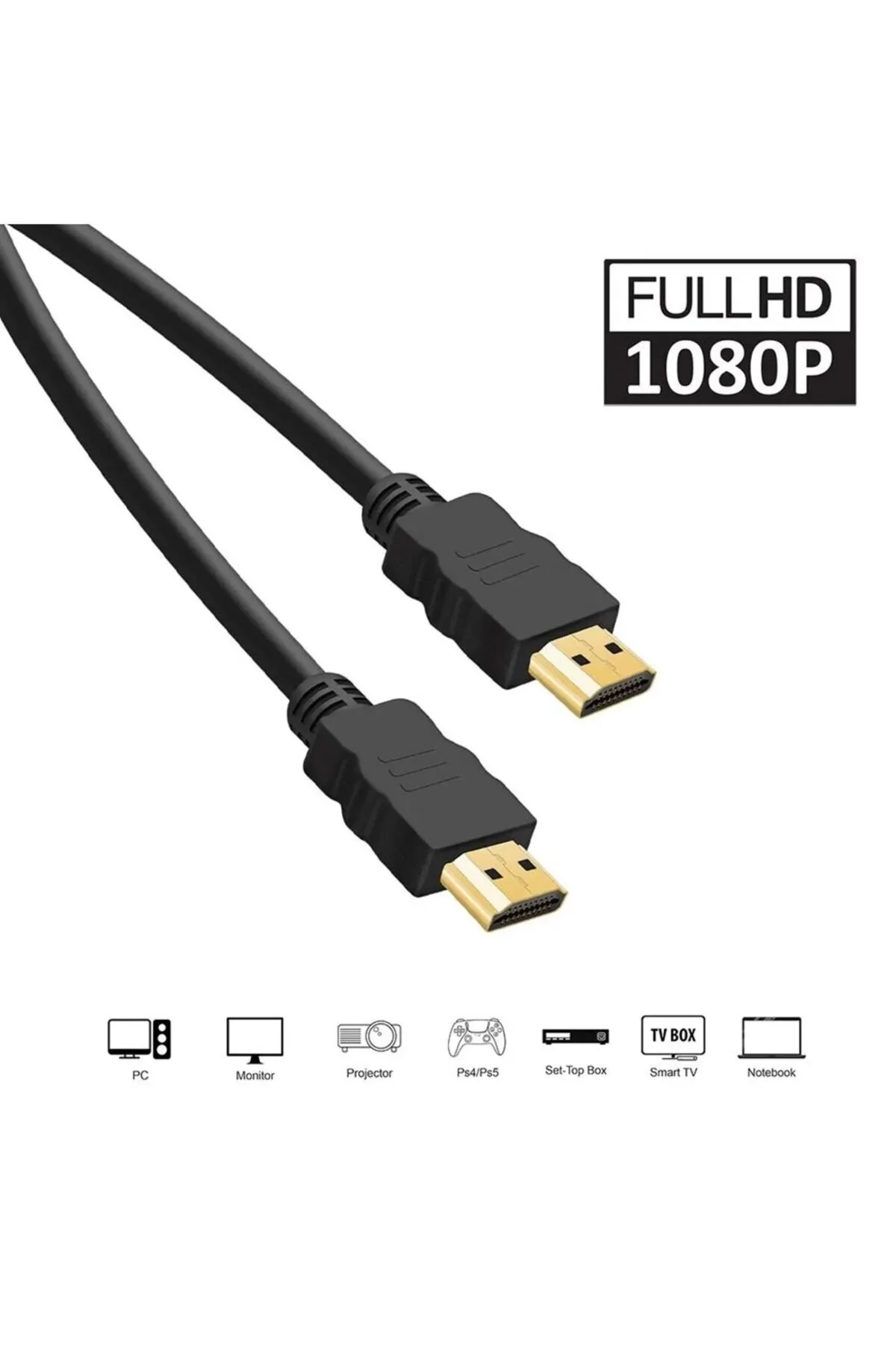 3 Metre 3mt Hdmı Kablo V1.4 Full Hd 3d 1080p Görüntü Ses Ve İnternet Aktarım Premium Hdmı Kablosu 001