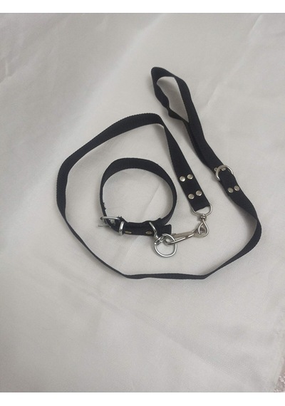 Köpek Tasması Gezdirme Ipi Takım Siyah