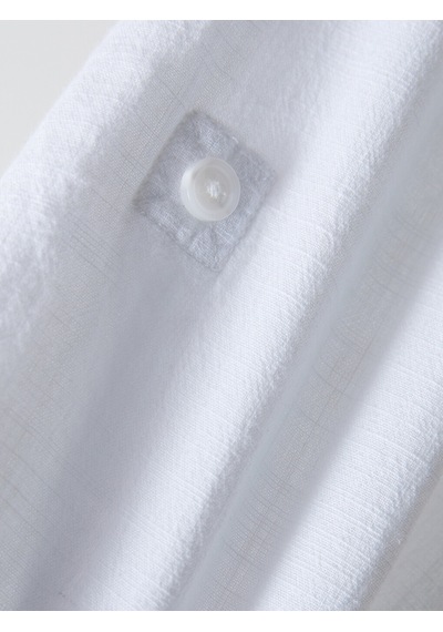 Lcwaıkıkı Classic Beyaz Regular Fit Uzun Kollu Keten Karışımlı Erkek Gömlek