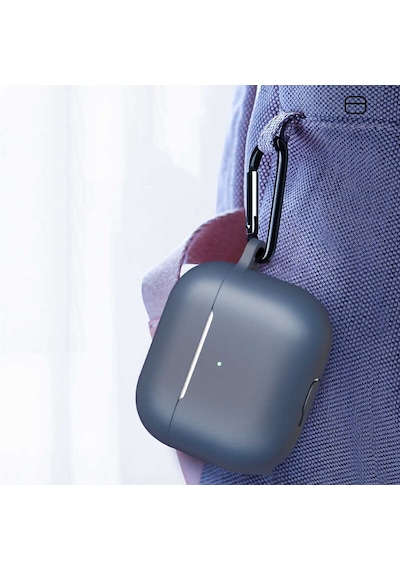 Apple AirPods Uyumlu 3. Nesil Zore Standart Silikon Kılıf Mor