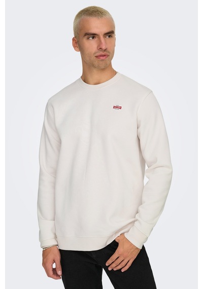 Only & Sons Only&sons Onsdawson Reg Crew Vd Gri Erkek Sweatshirt Gri