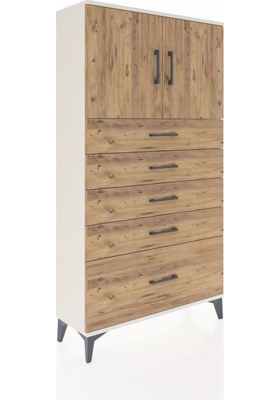 Arges Dolap 2 Raflı 5 Çekmeceli 2 Kapaklı 88x30x163 Aytaşı-çam Aytaşı Arges Dolap 2 Raflı 5 Çekmeceli 2 Kapaklı 88x30x163 Aytaşı-çam Aytaşı