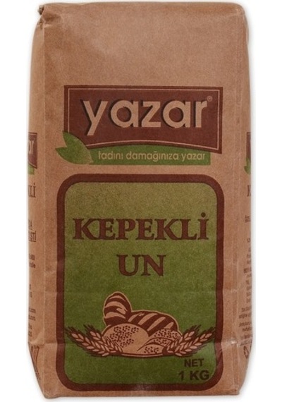 Yazar Taş Değirmende Öğütülmüş Tam Buğday Kepekli Un 1 KG