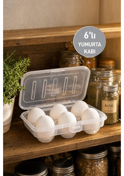 Selka 6'lı Yumurta Kabı Şeffaf