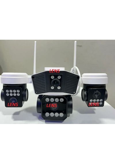 O-kam 6064 Wifi 4 Lens Mikrofon + Hoparlör + Siren + Alarm Kamera