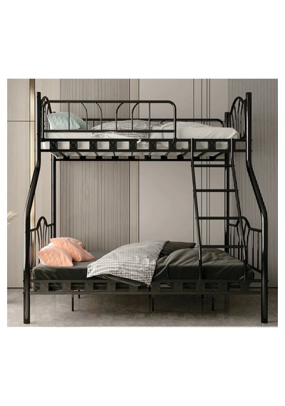 Missidea İmaj 3 Kişilik Ebeveyn 3'lü Metal Ranza Siyah 90x190 Cm 90 x 190