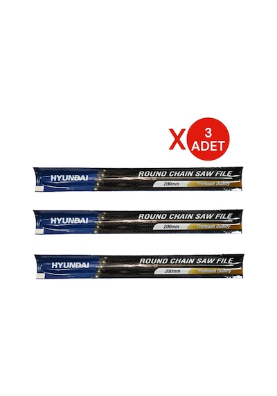 Hyundai Motor Zincir Bileme Eğesi 3/16'' 4.8mm 3 Adet
