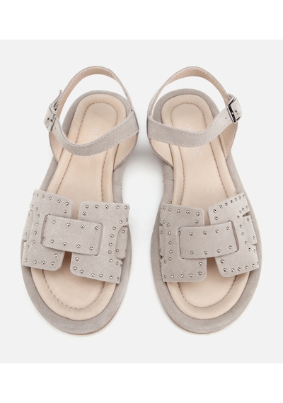 Hotiç Kadın Süet Deri Bej Yumuşak Dokulu Comfort Düz Sandalet 01sah328090a310 01sah328090a310 Hotiç Kadın Süet Deri Bej Yumuşak Dokulu Comfort Düz Sandalet 01sah328090a310 01sah328090a310