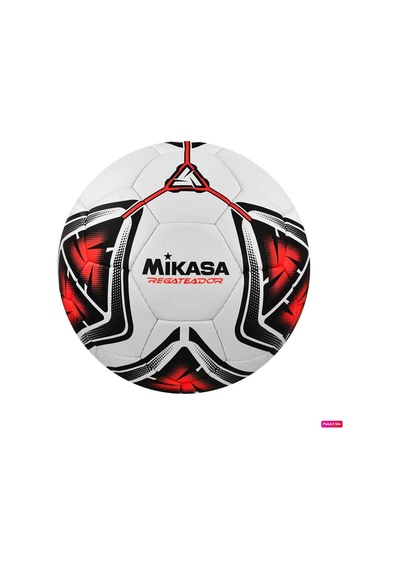 Regateador Sentetik Deri Halı Saha Futbol Topu 4 Numara El Dikişli + Pompa + Havlu Bileklik Kırmızı