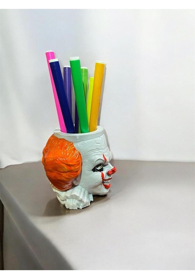 Pennywise Palyaço 3d Baskı Figür Dekoratif & Eğlenceli Masa Üstü Organizer