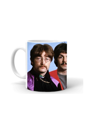 The Beatles Baskılı Seramik Beyaz Kupa