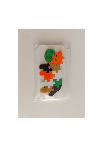 3-6 Yaş Eğitici 3d Puzzle İnek Çocuk Yapboz Zeka Geliştirici Oyuncak Renkli Parça Montessori Oyunu