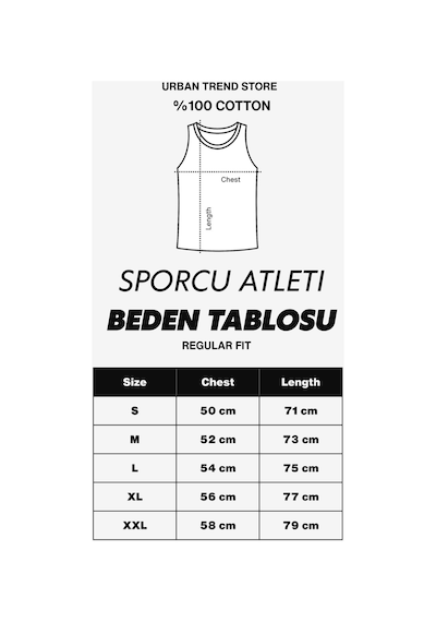 Urbantrendstore Baskılı Unisex Erkek Pamuklu Antrenman Sporcu Atleti Oversize Kolsuz T-shirt Gri