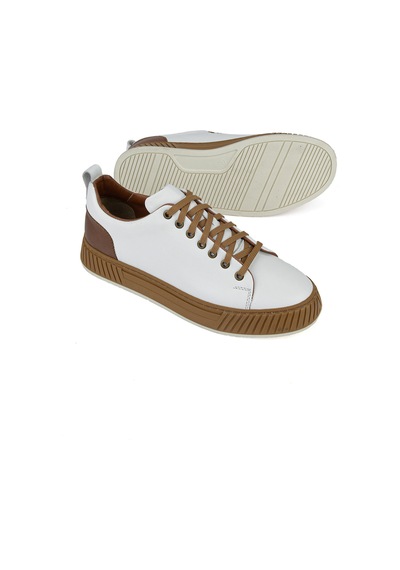 Ziya Erkek Hakiki Deri Günlük Sneaker 161983z870 Beyaz 161983z870 500 40